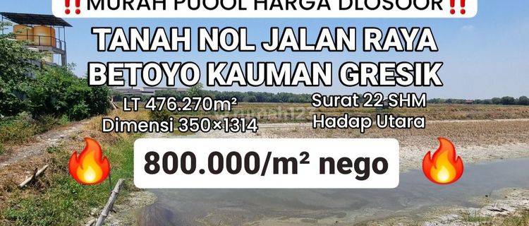 Tanah Nol Jln Betoyoraya Kel Betoyo Kauman Kec Manyar Gresik[578] 1