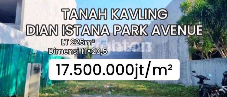 Tanah Kavling Dian Istana Park Avenue C5/18 Surabaya Barat [567]
 1