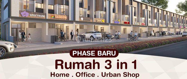 GARDEN LOFT  Rumah 3 in 1, Home.office.urban shop 1