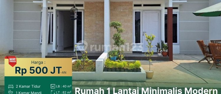 581 Rumah Ready Stock Modern Minimalis Dlm Cluster di Bojongsari 1