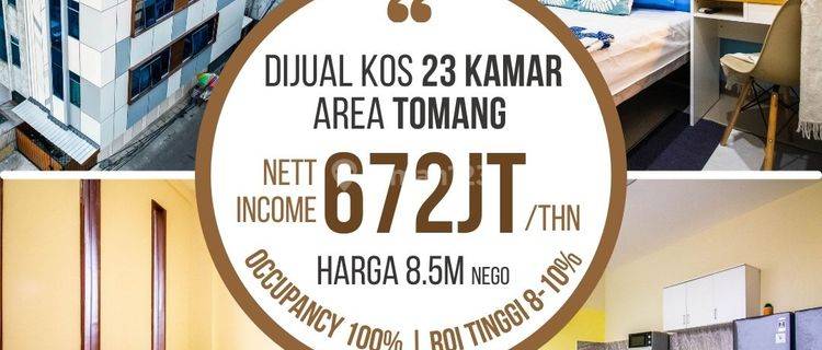 Dijual Cepat Bangunan Baru Kost Kostan Exclusive 23 Kamar, Full Furnished 5 Lantai Hadap Selatan, Siap Huni Harga Murah di Gajah Mada, Harmoni, Jakarta Pusat 1