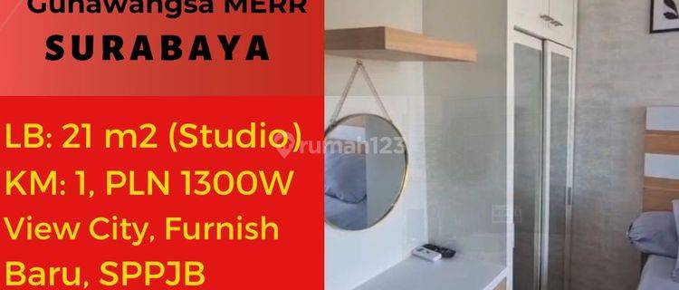 Apartemen Gunawangsa Merr Baru Full Furnish Murah 1