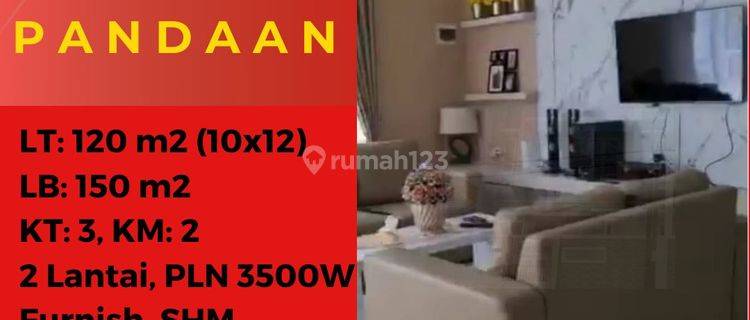 Rumah 2 Lantai Bagus Furnished SHM di Taman Dayu Pandaan, Pasuruan 1