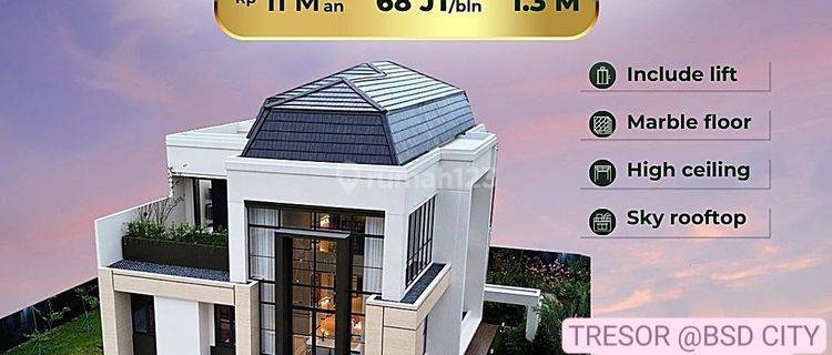 Rumah mewah 3lt cluster TRESOR bsd city dp nol &diskon besar bngt 1