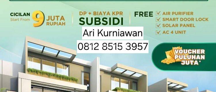 Rumah modern 2 lantai tipe 6x11 belova classic terravia bsd city 1