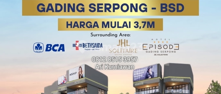 Maxim Square At Victoria Central District 3,5man 3lt Jantung Pusat Gading Serpong! 1