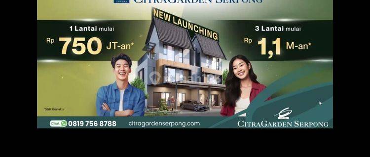 Rumah 1 Lantai Citra Garden Serpong Cluster Elaia Sangat Murah! 1
