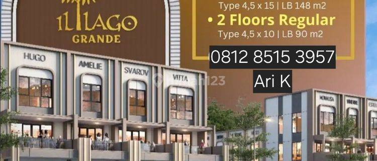 Ruko Illago Grande Gading Serpong 2,1man Dp5% Langsung Akad Cash 48x 1