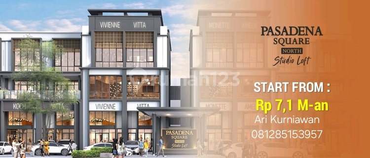 Pasadena North Square Studio Loft Cash Back 40jt Now! Kpr 5% Dp 1