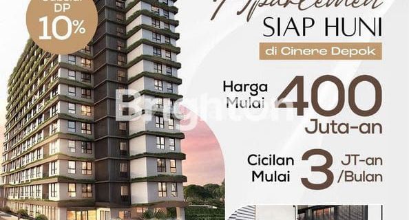 Ready-to-Occupy Apartment Available Now, Installments Starting at 3 Million, Location: Cinere, Depok 1