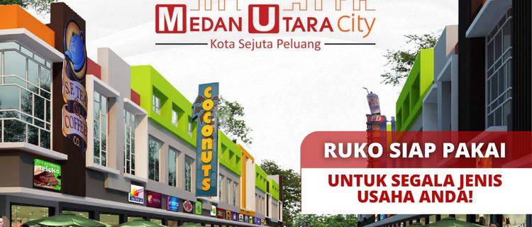 Ruko Siap Pakai Medan Utara City Daerah Martubung Jalan Rawe Raya 1