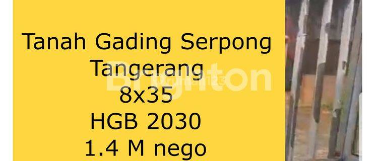 KAVLING GADING SERPONG TANGERANG 1