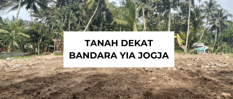 Tanah View Sawah Cocok Villa, Strategis Utara Bandara Yia 1