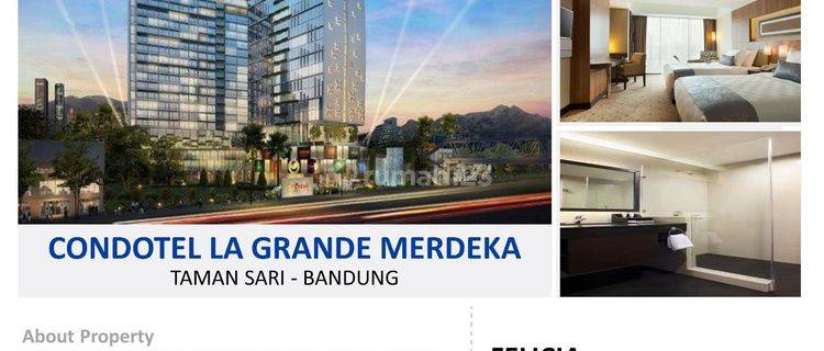 Dijual Unit Condotel La Grande Merdeka Tamansari Lantai Sedang  1