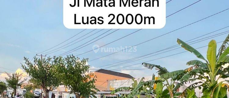 JUAL TANAH PALEMBANG LUAS 2000M MATA MERAH 1