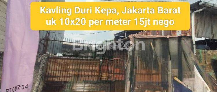 Kavling Duri Kepa, Lebar 200m, Dekat Tanjung Duren, Jakarta Barat 1