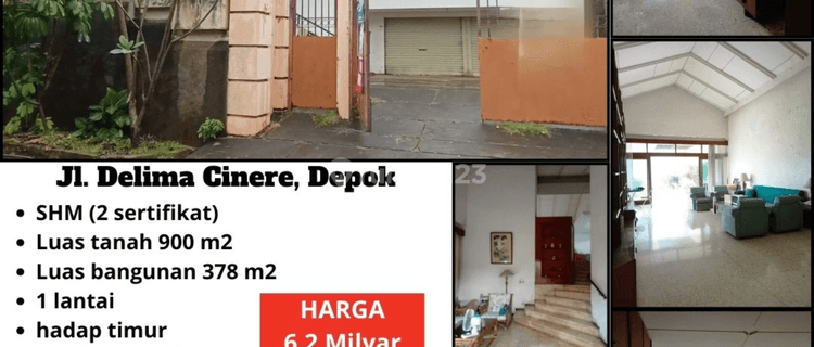 Rumah Semi Furnished SHM di Jl. Delima Cinere, Depok, Depok 1