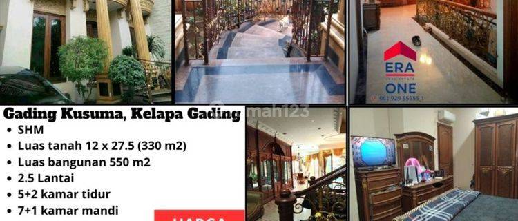 Rumah 3 Lantai Semi Furnished di Gading Kusuma, Kelapa Gading, Jakarta Utara 1