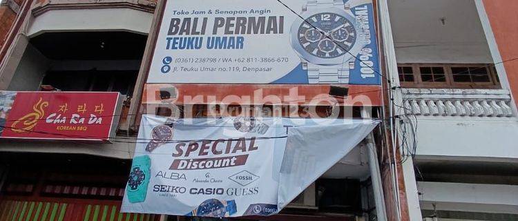 Ruko 3 Lantai Strategis di Jalan Utama Teuku Umar, Denpasar Selatan - Peluang bisnis EMAS! 1