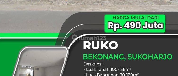 Ruko Bagus Murah Siap Huni Hanya 200m Dari Pasar Bekonang 1