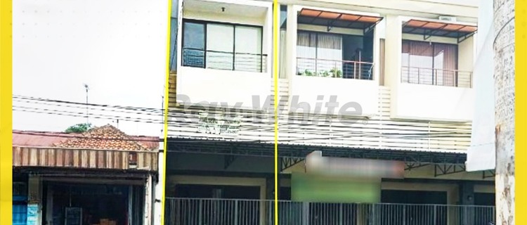 3-Story Shop House in Kartasura with Main Road Access, Suitable for Office 1