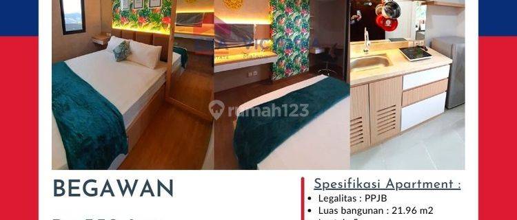 Dijual Unit Apartemen Studio Begawan Lengkap Dengan Furnished  1