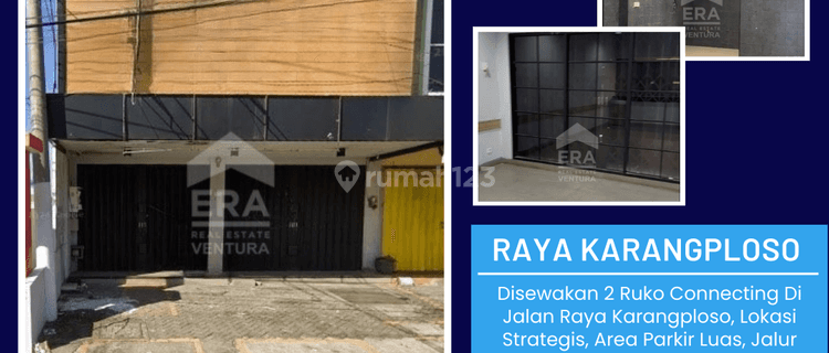 Disewakan 2 Ruko Connecting Di Jalan Raya Karangploso 1