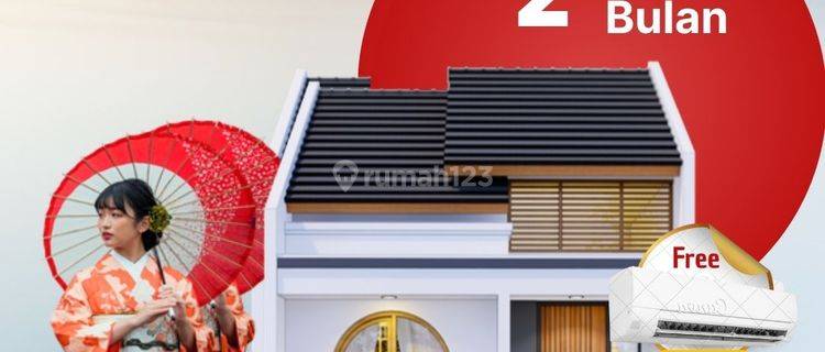 Jual Murah Rumah 1 Lantai Dengan Model Bergaya Jepang 1