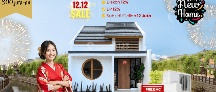 Rumah Japandi Kulonprogo, Full Furnish, 300 Jutaan  1