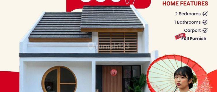 Jual Rumah Rumah Baru Sudah SHM Bergaya Jepang 1