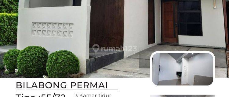 MILIKI RUMAH 3 KAMAR TIDUR DI BILABONG PERMAI, 10 MENITAN KE STASIUN BOJONGGEDE DAN PINTU TOL KAYUMANIS 1