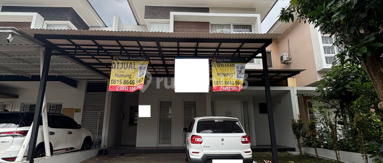 Dijual Rumah Grand Wisata Cluster Citrus Garden 4+1 Kamar Tidur Luas 162 M2, Fasilitas Kolam Renang, Lapangan Olahraga dan Masjid Dalam Cluster, Akses Langsung Tol Tambun, 1,3 KM Dari Mall Living World Grand Wisata Bekasi 1