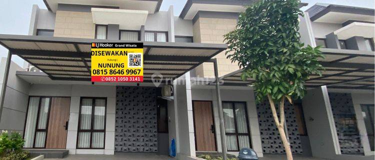 Disewakan Rumah Baru Grand Wisata Siap Huni 2 Lantai 4 Kamar Tidur, Akses Langsung Tol Tambun, 1 Km Dari Mall Living World Fasilitas Sekolah Ipeka, Al Azhar, Rs. Mitra Keluarga, Rs. Hermina Grand Wisata Bekasi 1