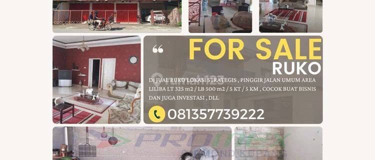 Di Jual Ruko Pinggir Jalan Umum , Lokasi Strategis , Area Liliba , Kota Kupang , Ntt 1