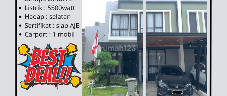 Rumah 2 Lantai Bagus Semi Furnished di Cluster Baroni Summarecon Gading Serpong, Tangerang 1