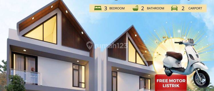 Rumah di Jogja Serasa Villa + Taman Bermain Ambarketawang Gamping 1