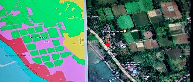 Tanah Darat ex Tambak Udang di Carita Desa Sukarame, Banten 1