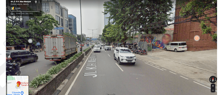 Tanah di Jakarta Pusat, area komersil, pinggir jalan besar. LT 422m2   (MG) 1