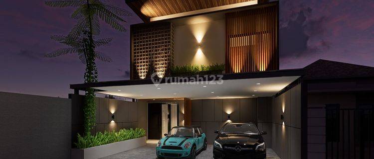 Rumah Minimalist Modern Dengan Pool Dekat Canggu. 1