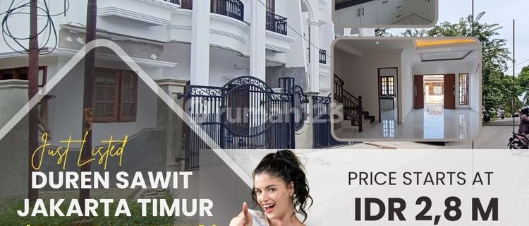 DUREN SAWIT EAST JAKARTA LUXURY HOUSE INNER CORNER IN ELITE COMPOUND 283B 1