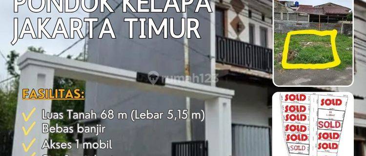  Pondok Kelapa Jaktim Kavling Siap Bangun Sisa 1 Unit Lebar 5 Nd108 1