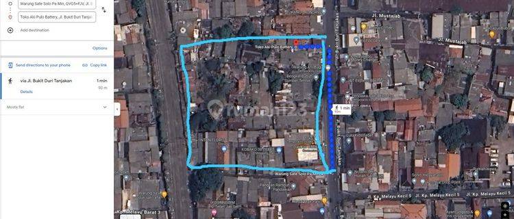 Tanah Dijual di Bukit duri 1500 m² 30*50 1