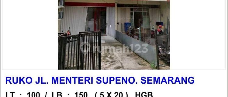 2-story Shop House on Menteri Supeno Street, South Semarang 1
