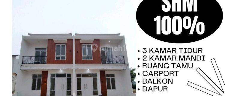 Rumah 2 Lantai Minimalis Modern Kpr Tanpa Dp Akses 2 Mobil 1