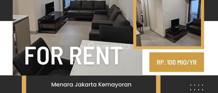 Sewa Unit 3BR Bagus Murah Menara Jakarta 100jt 1