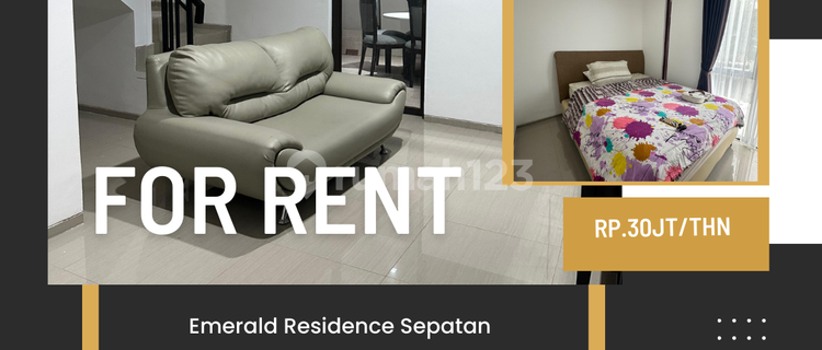Sewa Rumah Emerald Residence Sepatan 2Br full furnish tangerang 1