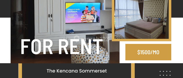 Sewa Apartemen 3+1BR Somerset Kencana, 1500 Usd Bln 1