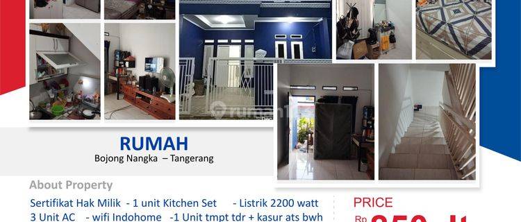 Dijual Rumah 2 Lantai Lt 60 M2 di Bojong Nangka Tangerang 1