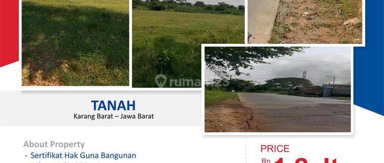 Dijual Tanah Lt 47 Ha di Karawang Barat Jawa Barat 1