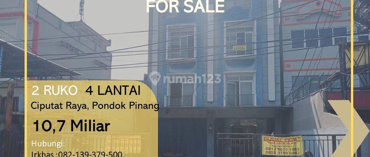 2 Ruko 4 Lantai di Jl.ciputat Raya, Area Perkantoran Dan Business 1